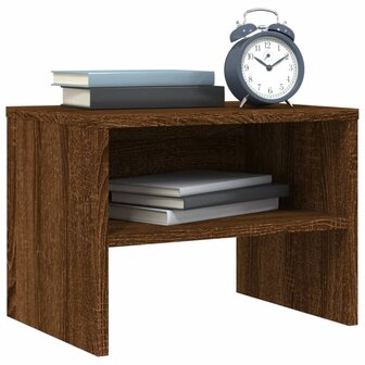 Nachtkastje 40x30x30 cm bewerkt hout bruin eikenkleur 8720286975039 3