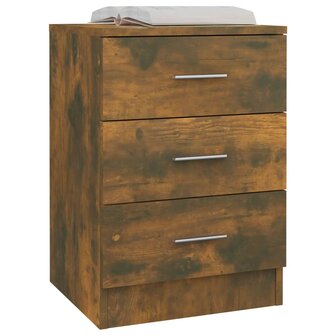 Nachtkastjes 2 st 38x35x56 cm bewerkt hout gerookt eikenkleurig 8720286975541 4