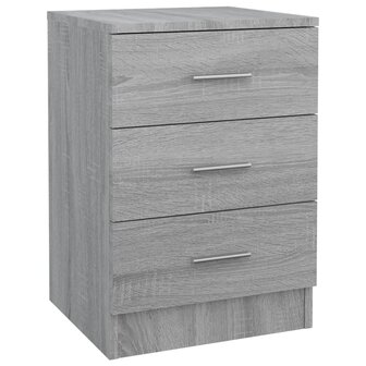 Nachtkastjes 2 st 38x35x56 cm bewerkt hout grijs sonoma eiken 8720286975565 3