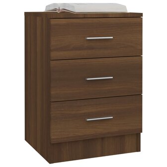 Nachtkastjes 2 st 38x35x56 cm bewerkt hout bruineikenkleurig 8720286975589 4