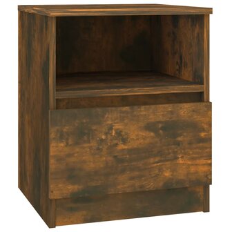 Nachtkastjes 2 st 40x40x50 cm bewerkt hout gerookt eikenkleurig 8720286955789 3