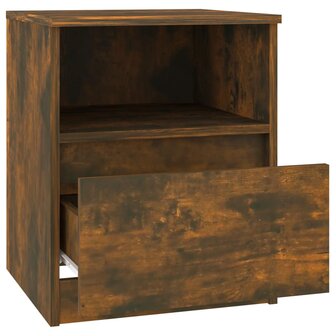 Nachtkastjes 2 st 40x40x50 cm bewerkt hout gerookt eikenkleurig 8720286955789 6