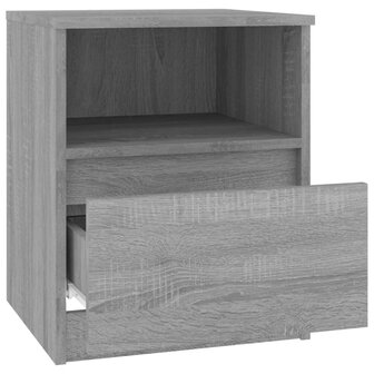 Nachtkastjes 2 st 40x40x50 cm bewerkt hout grijs sonoma eiken 8720286955802 6