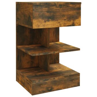 Nachtkastjes 2 st 40x35x65 cm bewerkt hout gerookt eikenkleurig 8720286979426 3