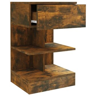 Nachtkastjes 2 st 40x35x65 cm bewerkt hout gerookt eikenkleurig 8720286979426 4