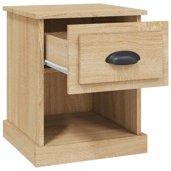 Nachtkastjes 2 st 39x39x47,5 cm bewerkt hout sonoma eikenkleur 8720845790257 7