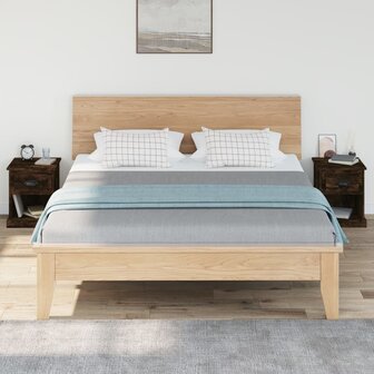 Nachtkastjes 2 st 39x39x47,5 cm bewerkt hout gerookt eikenkleur 8720845790295 3