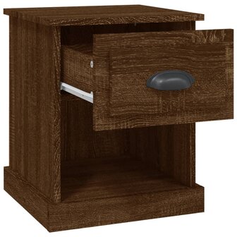 Nachtkastjes 2 st 39x39x47,5 cm bewerkt hout bruin eikenkleur 8720845790332 7