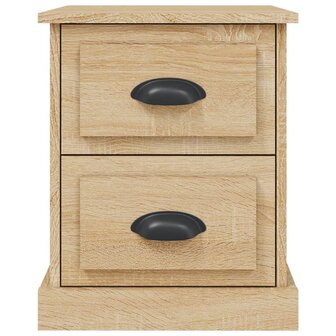 Nachtkastjes 2 st 39x39x47,5 cm bewerkt hout sonoma eikenkleur 8720845790417 8