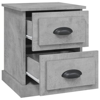 Nachtkastjes 2 st 39x39x47,5 cm bewerkt hout betongrijs 8720845790431 7