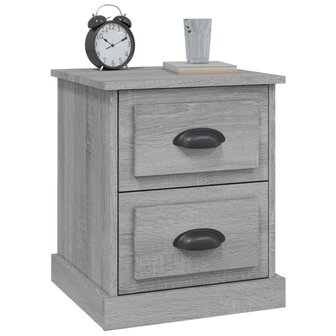 Nachtkastjes 2 st 39x39x47,5 cm bewerkt hout grijs sonoma eiken 8720845790479 5