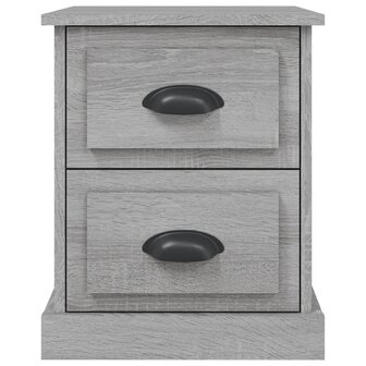 Nachtkastjes 2 st 39x39x47,5 cm bewerkt hout grijs sonoma eiken 8720845790479 8