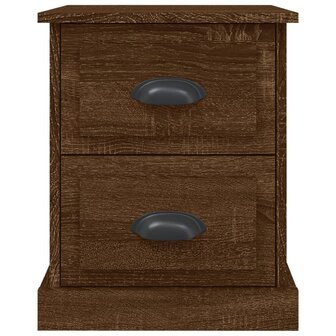 Nachtkastjes 2 st 39x39x47,5 cm bewerkt hout bruin eikenkleur 8720845790493 8