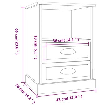 Nachtkastjes 2 st 43x36x60 cm sonoma eikenkleurig 8720845792251 11