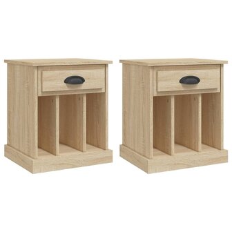 Nachtkastjes 2 st 43x36x50 cm sonoma eikenkleurig 8720845792411 2