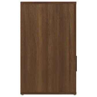 Nachtkastje 50x36x60 cm bewerkt hout bruin eikenkleur 8720287221715 8