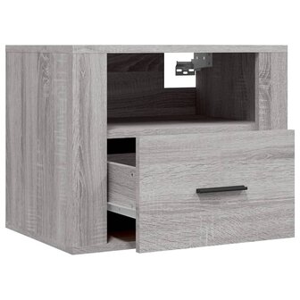 Nachtkastjes 2 st wandgemonteerd 50x36x40 cm grijs sonoma eiken 8720287222972 5