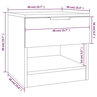 Nachtkastjes 2 st bewerkt hout gerookt eikenkleurig 8720286968178 7