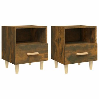 Nachtkastjes 2 st 40x35x47 cm gerookt eikenkleurig 8720286973080 2