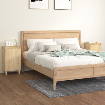 Nachtkastjes 2 st 40x35x70 cm bewerkt hout sonoma eikenkleurig 8720845737252 1