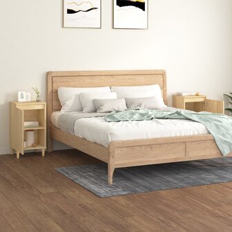 Nachtkastjes 2 st 40x35x70 cm bewerkt hout sonoma eikenkleurig 8720845737252 3