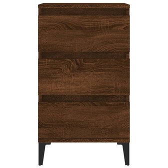 Nachtkastje 40x35x70 cm bewerkt hout bruin eikenkleur 8720845737658 7