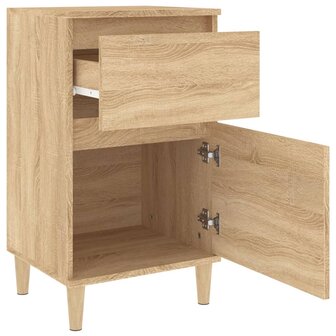 Nachtkastjes 2 st 40x35x70 cm bewerkt hout sonoma eikenkleurig 8720845737894 8