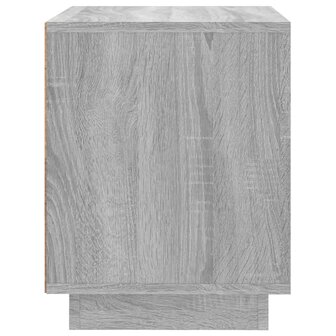 Nachtkastje 44x35x45 cm bewerkt hout grijs sonoma eikenkleurig 8720845794309 8