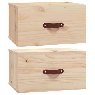 Nachtkastjes 2 st wandgemonteerd 40x29,5x22 cm 8720845555511 2