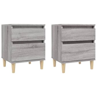 Nachtkastjes 2 st 40x35x50 cm grijs sonoma eikenkleurig 8720287226338 2