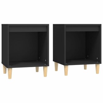 Nachtkastjes 2 st 40x35x50 cm zwart 8720287226550 2