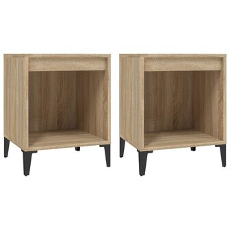 Nachtkastjes 2 st 40x35x50 cm sonoma eikenkleurig 8720287226758 2