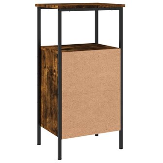 Nachtkastjes 2 st 41x31x80 cm bewerkt hout gerookt eikenkleurig 8720845938871 9