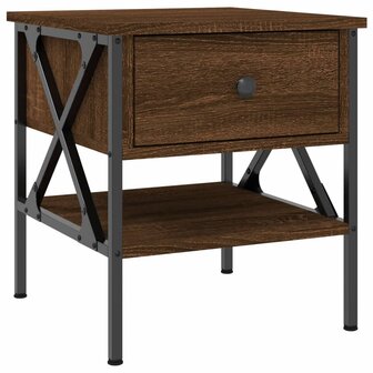 Nachtkastjes 2 st 40x42x45 cm bewerkt hout bruin eikenkleur 8720845939212 5