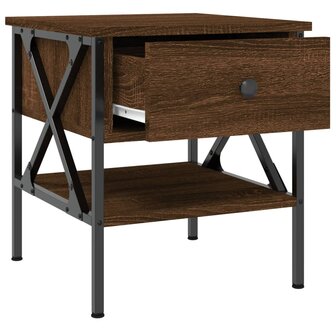 Nachtkastjes 2 st 40x42x45 cm bewerkt hout bruin eikenkleur 8720845939212 7