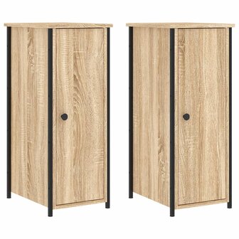 Nachtkastjes 2 st 32x42x80 cm bewerkt hout sonoma eikenkleurig 8720845939250 2