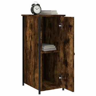 Nachtkastjes 2 st 32x42x80 cm bewerkt hout gerookt eikenkleurig 8720845939274 4