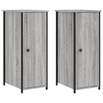 Nachtkastjes 2 st 32x42x80 cm bewerkt hout grijs sonoma eiken 8720845939298 2