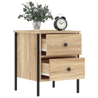 Nachtkastjes 2 st 40x42x50 cm bewerkt hout sonoma eikenkleurig 8720845939458 4