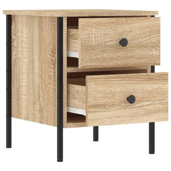 Nachtkastjes 2 st 40x42x50 cm bewerkt hout sonoma eikenkleurig 8720845939458 7