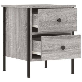 Nachtkastjes 2 st 40x42x50 cm bewerkt hout grijs sonoma eiken 8720845939496 7