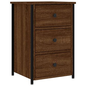 Nachtkastjes 2 st 40x36x60 cm bewerkt hout bruin eikenkleur 8720845939618 5