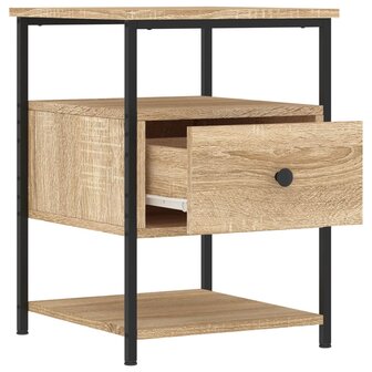 Nachtkastjes 2 st 40x42x56 cm bewerkt hout sonoma eikenkleurig 8720845939854 6