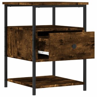 Nachtkastjes 2 st 40x42x56 cm bewerkt hout gerookt eikenkleurig 8720845939878 6