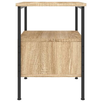 Nachtkastje 34x36x50 cm bewerkt hout sonoma eikenkleurig 8720845940041 7