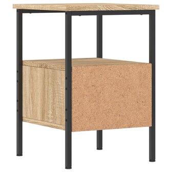 Nachtkastje 34x36x50 cm bewerkt hout sonoma eikenkleurig 8720845940041 8