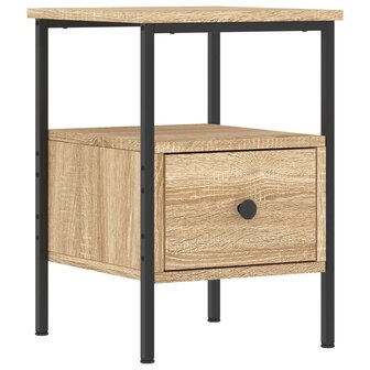 Nachtkastjes 2 st 34x36x50 cm bewerkt hout sonoma eikenkleurig 8720845940058 3