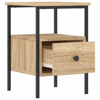 Nachtkastjes 2 st 34x36x50 cm bewerkt hout sonoma eikenkleurig 8720845940058 6