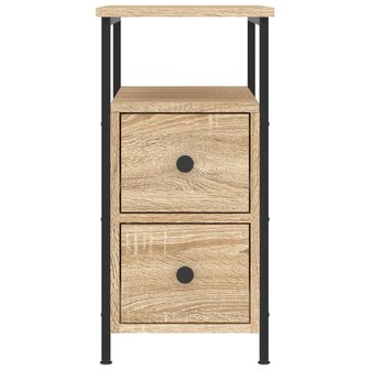 Nachtkastjes 2 st 30x60x60 cm bewerkt hout sonoma eikenkleurig 8720845940256 6