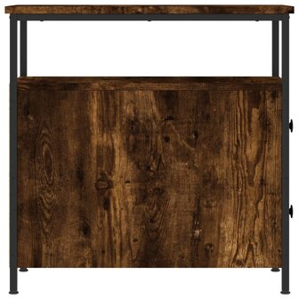 Nachtkastje 30x60x60 cm bewerkt hout gerookt eikenkleurig 8720845940263 7